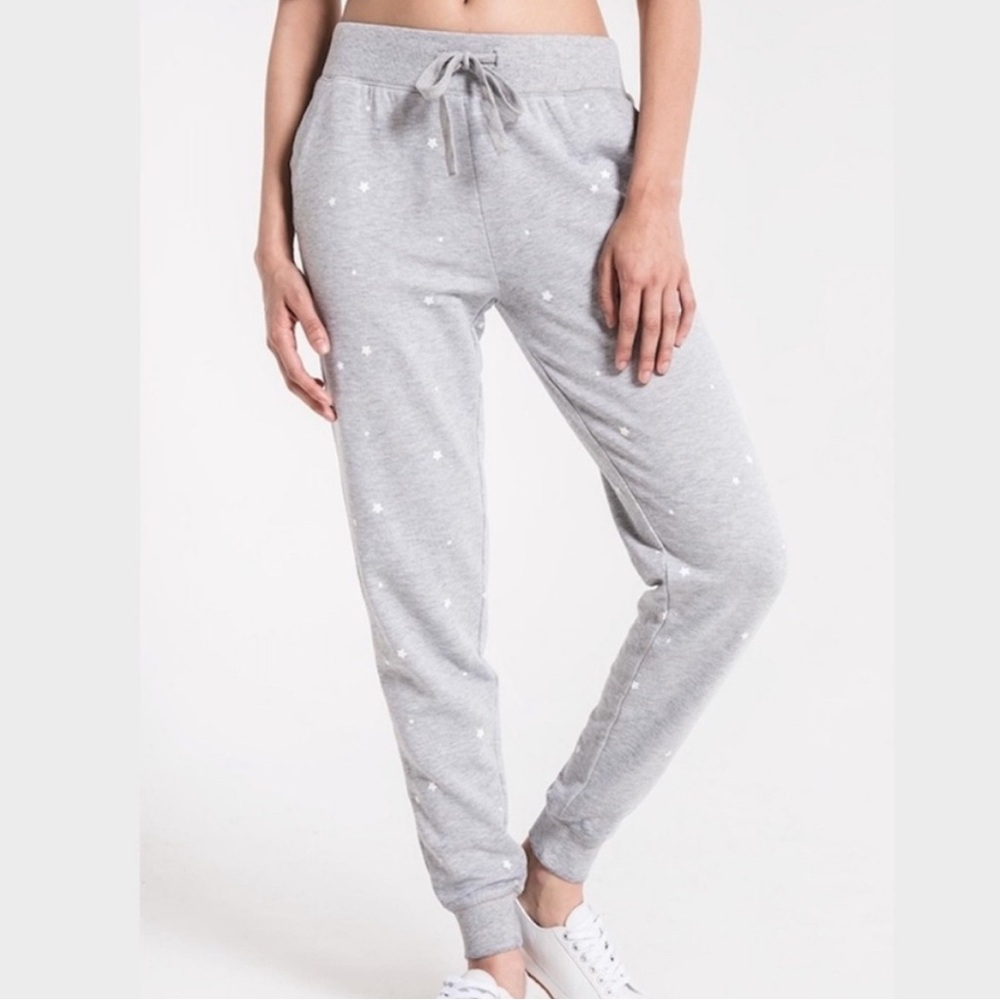 Z SUPPLY Gray Star Print Jogger Pants